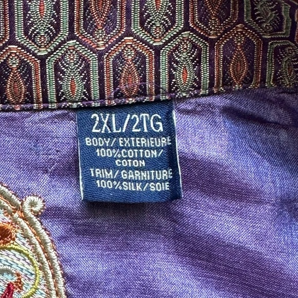 Robert Graham Button Down Dress/ Casual Long Sleeve Shirt Size 2X-Large/ 2TG - Picture 6 of 7